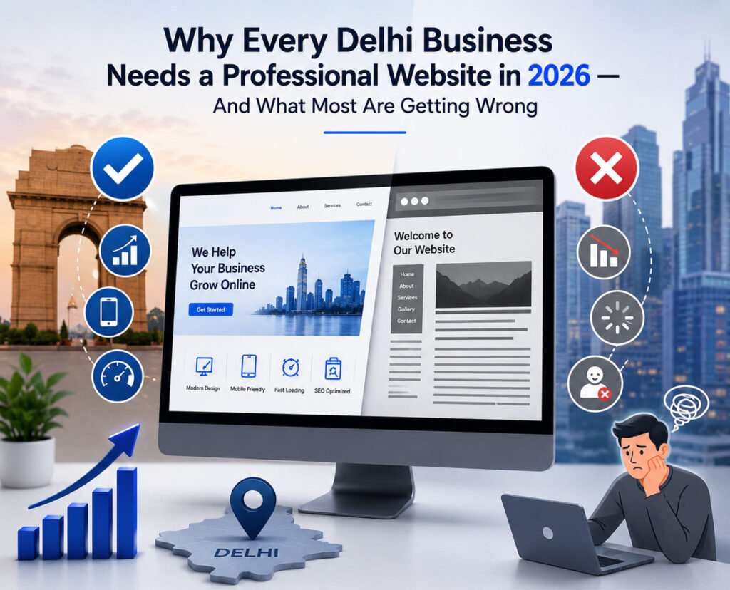 Why Every Delhi Business Needs a Professional Website in 2026 — And What Most Are Getting Wrong